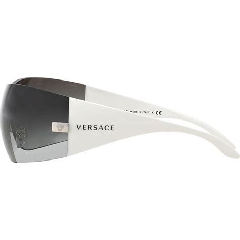 Versace Women's Rectangular Ve2054, White, 141 mm